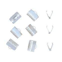 AussieSuperStore Jewellery Making Supplies Silver JF Ribbon Clamp 10mm (in 2 colors) JF Ribbon Clamp 10mm | Jewellery Making Accessories 9323823159948 JF1008